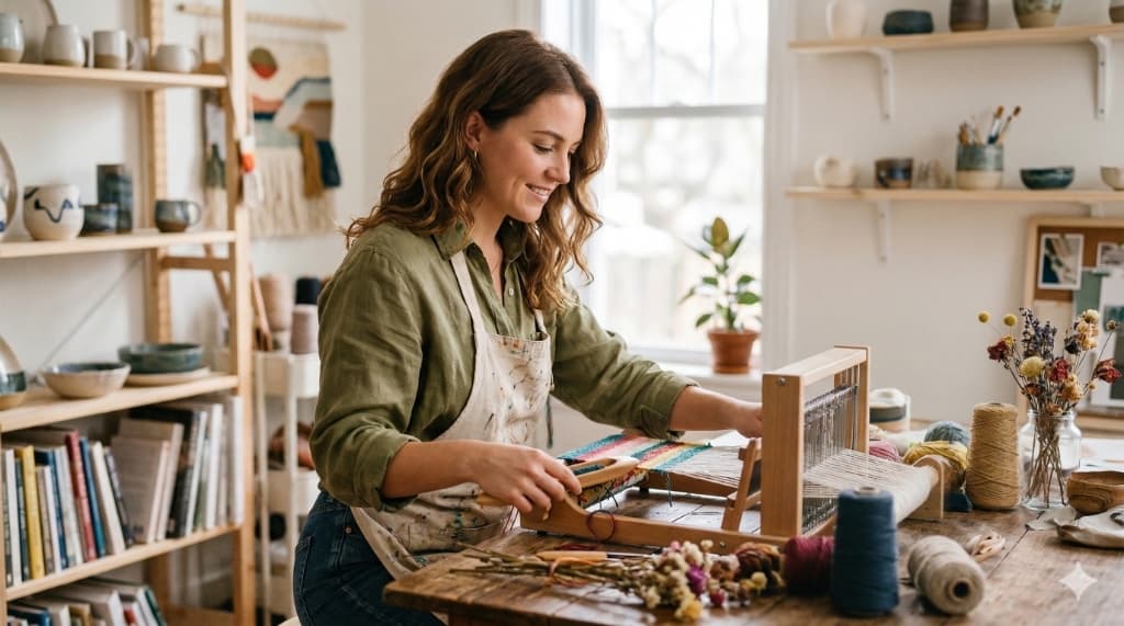 Close-up of artisan hands shaping a ceramic bowl